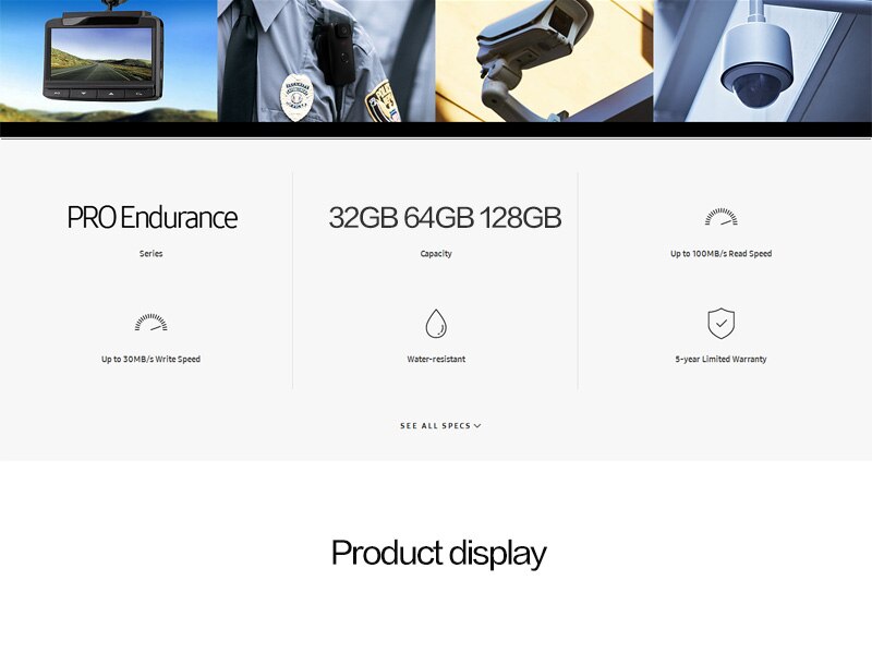 SAMSUNG Micro SD Card PRO SAMSUNG Micro SD Card PRO