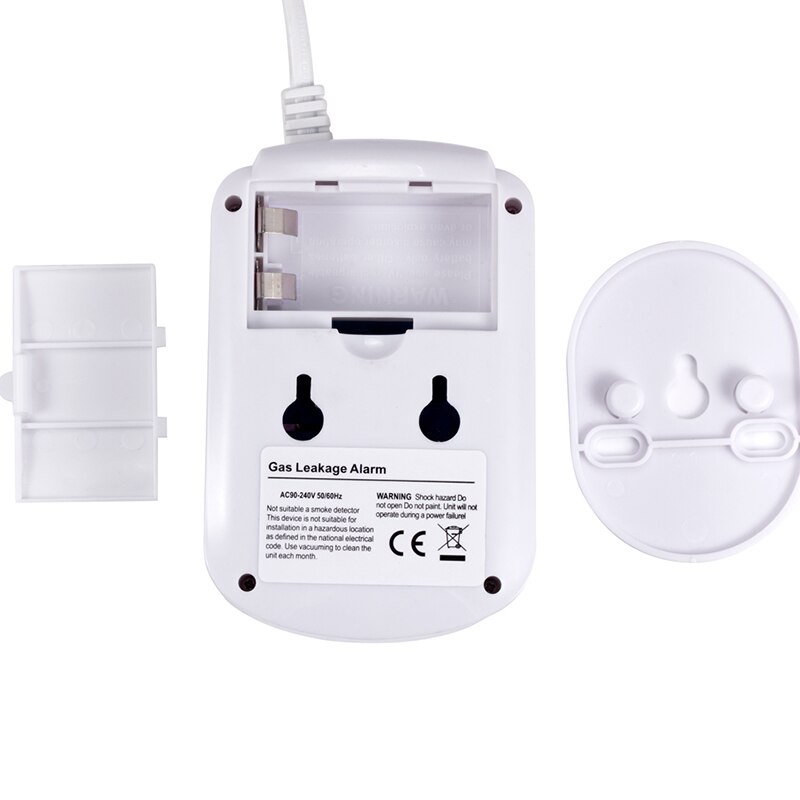 Home Standalone Plug-In Combustible Gas Detector LPG LNG Coal Natural Gas Leak Alarm Sensor