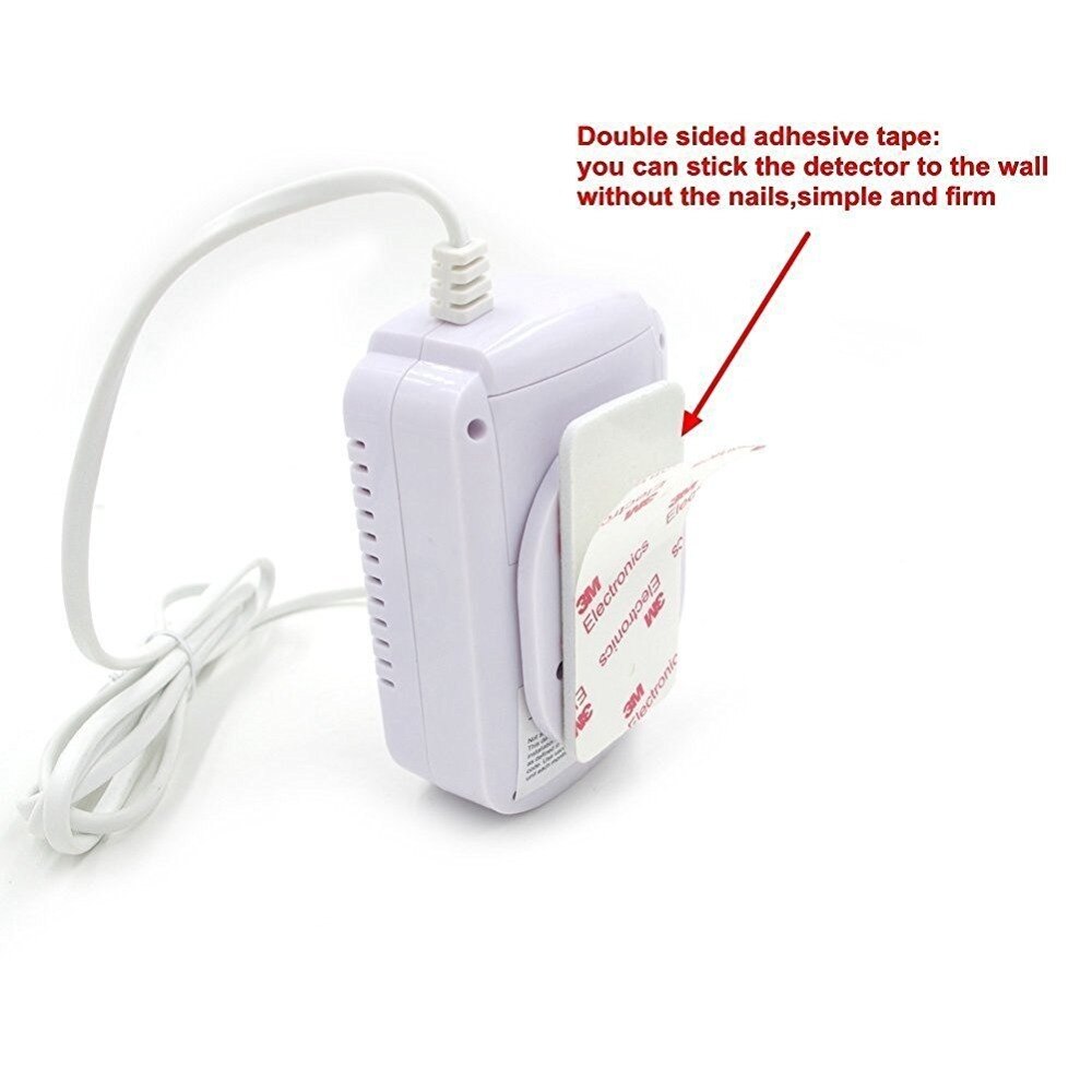 Home Standalone Plug-In Combustible Gas Detector LPG LNG Coal Natural Gas Leak Alarm Sensor