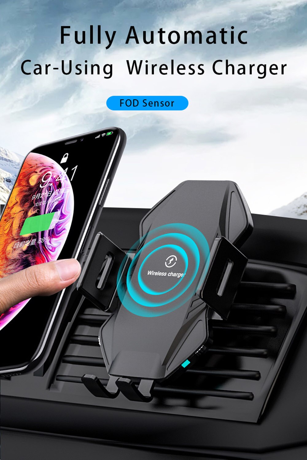 Qi 10W Fast Car Wireless Charger for Blackview
