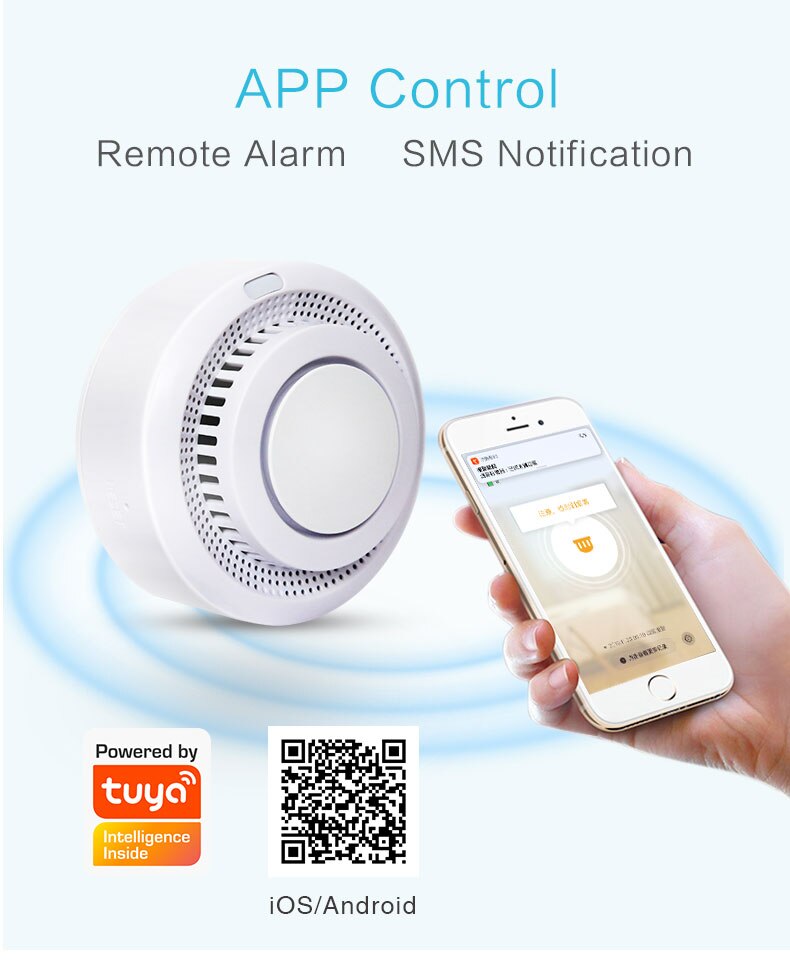 WiFi Smoke  Fire Alarm Detector