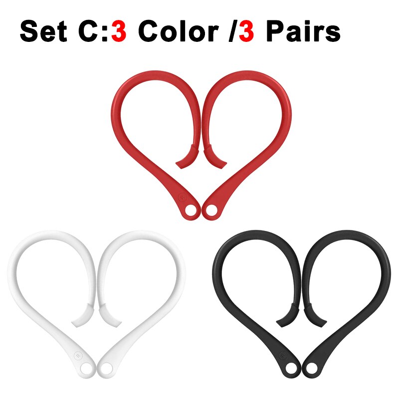 Sports Silicone Ear Hooks for Apple AirPods pro Accessories Anti-fall Bluetooth Earphone for airpod 2 3 Holder for Airpods 3 2 1