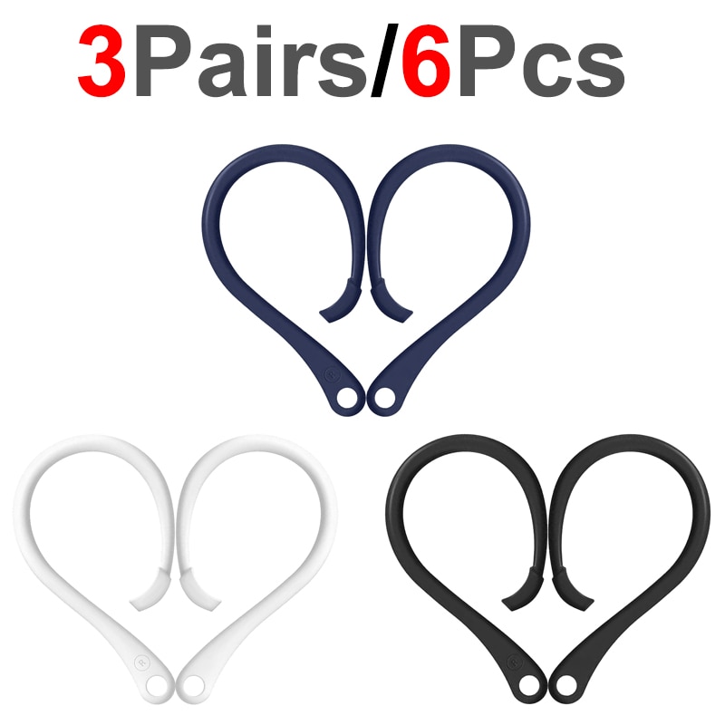 Sports Silicone Ear Hooks for Apple AirPods pro Accessories Anti-fall Bluetooth Earphone for airpod 2 3 Holder for Airpods 3 2 1