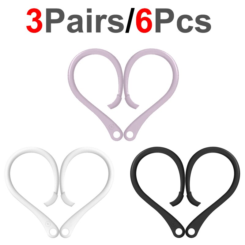 Sports Silicone Ear Hooks for Apple AirPods pro Accessories Anti-fall Bluetooth Earphone for airpod 2 3 Holder for Airpods 3 2 1