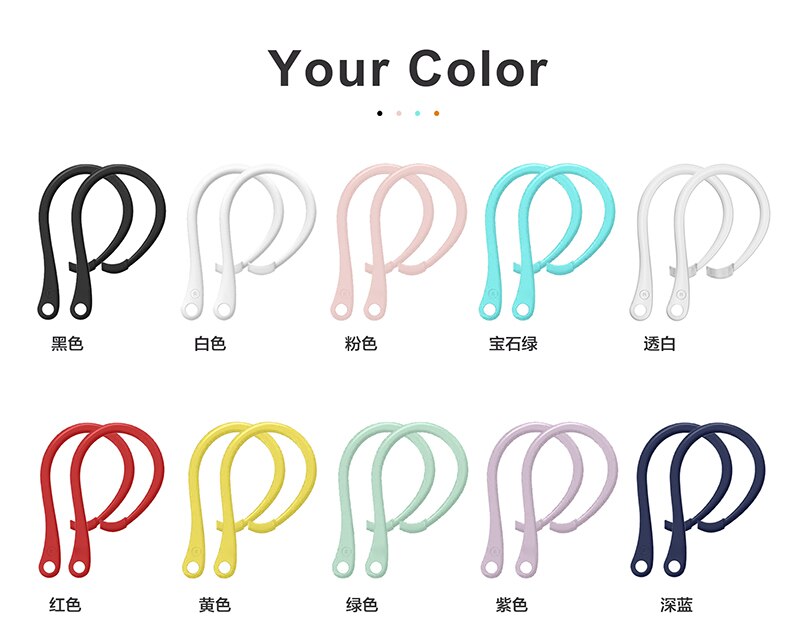 Sports Silicone Ear Hooks for Apple AirPods pro Accessories Anti-fall Bluetooth Earphone for airpod 2 3 Holder for Airpods 3 2 1