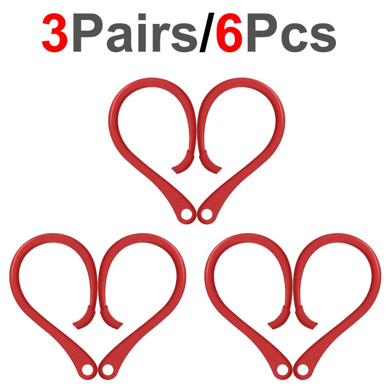 Sports Silicone Ear Hooks for Apple AirPods pro Accessories Anti-fall Bluetooth Earphone for airpod 2 3 Holder for Airpods 3 2 1