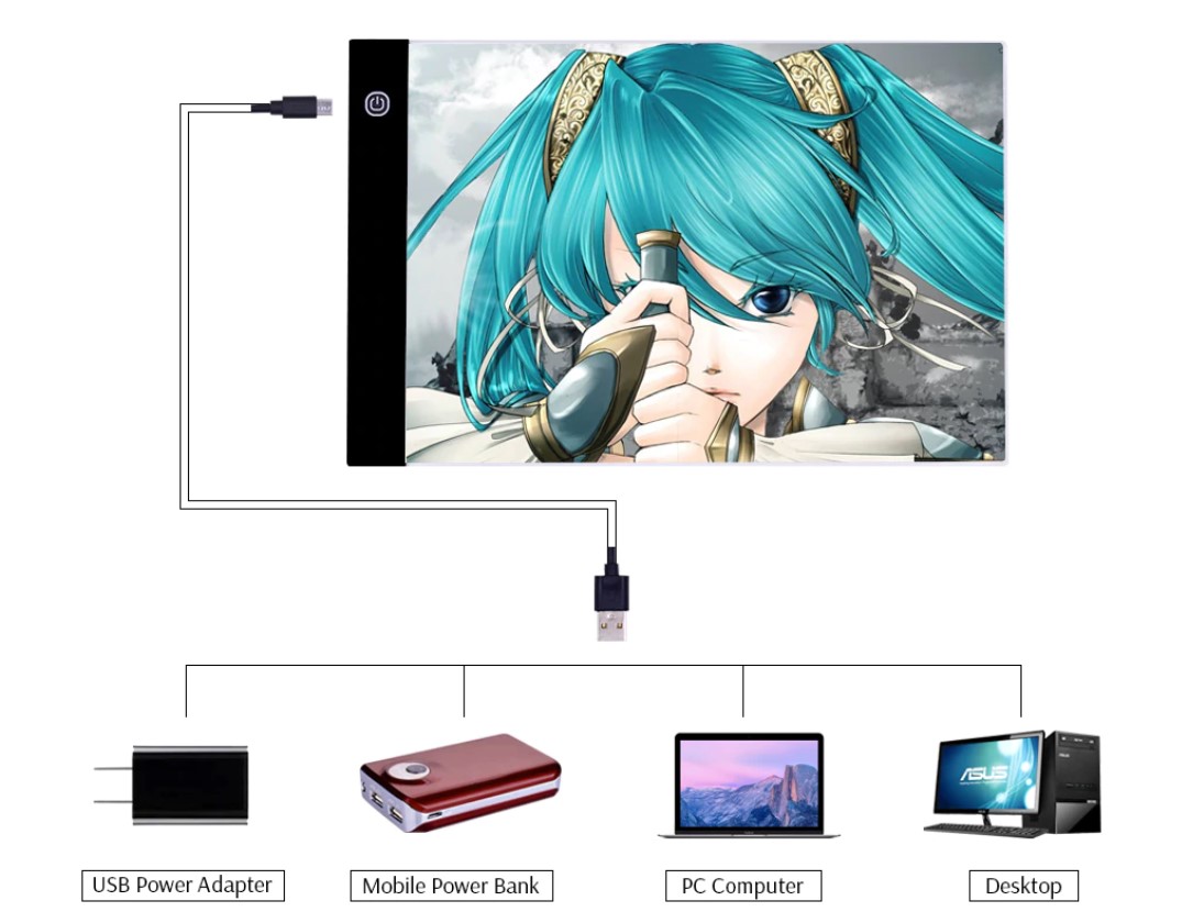 Portable LED Drawing Tablet Portable LED Drawing Tablet